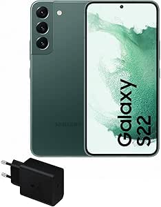 SAMSUNG Galaxy S22 5G (256 GB) + Cargador – Teléfono Móvil Libre, Smartphone Android, Color Verde (Versión Española)
